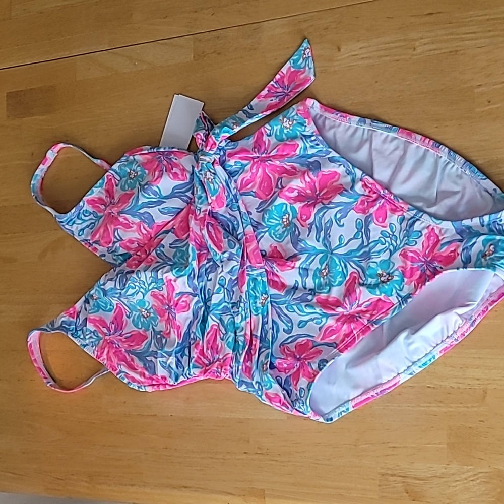 Lilly Pulitzer Dalhia One-Piece Swimsuit in Multi Beachside Haven Swim - Picture 5 of 10